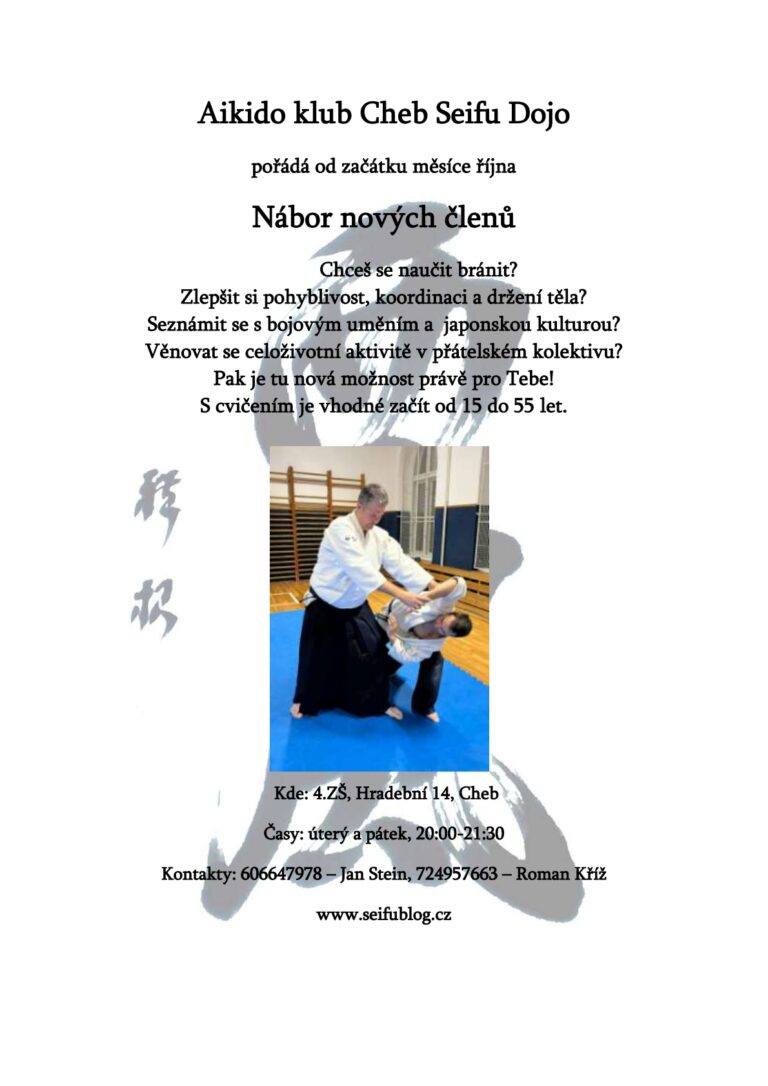 Aikido Cheb nábor